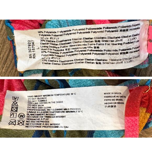 Farm Rio Toucan Bikini Top Size Large - Picture 8 of 10